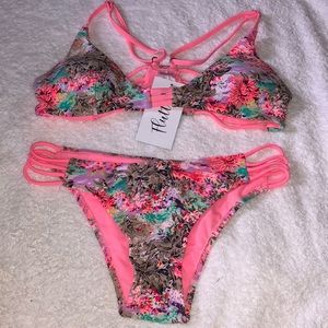 NWT pink bikini